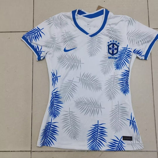 Brazil White Women Fans Football Jersey 2022/2023