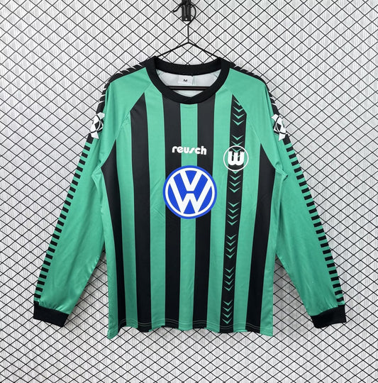 Retro Wolfsburg Away Long Sleeve Fans Football Jersey 1994/1995