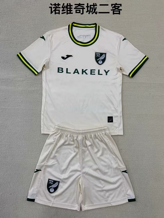 Norwich Third Away Kids Football Jersey 2024/2025