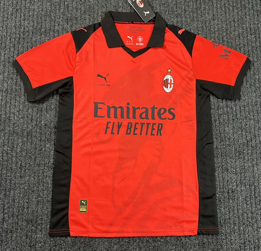 Copy AC Milan Fourth Away Red Fans Football Jersey 2025/2026