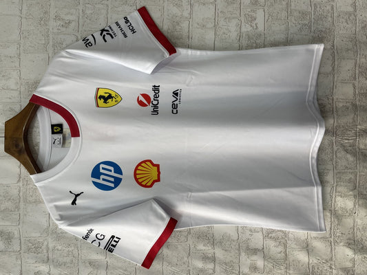 F1 Ferrari Round Neck Short Sleeve Racing Suit 2025