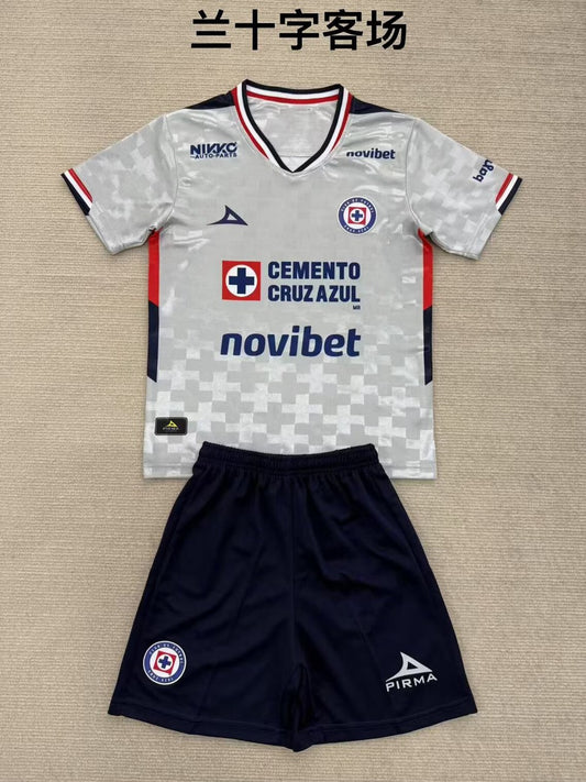 Cruz Azul Away Kids Football Jersey 2025/2026