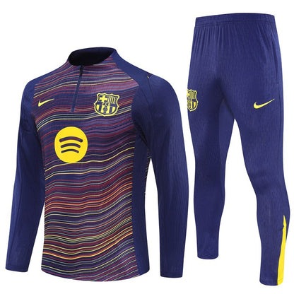 Barcelona Training Tracksuit Long White (Kids And Man ) 2025/2026