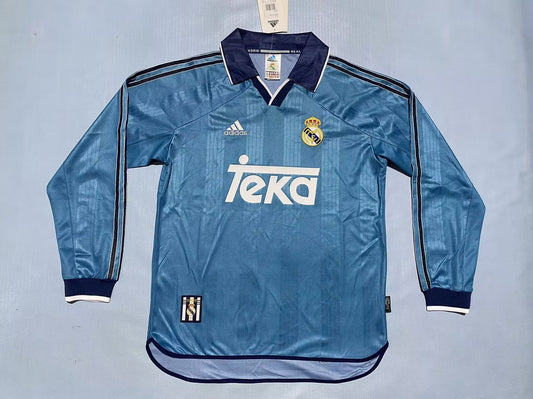 Retro Real Madrid Home Long Football Jersey 1999/2000