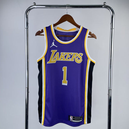 Los Angeles Lakers Jordan Pruple #1 RUSSELL NBA Season Jerseys
