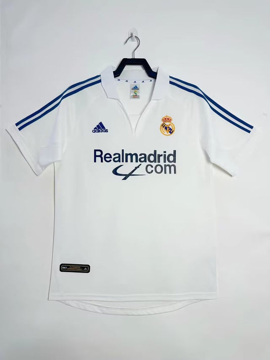 Retro Real Madrid Home Fans Football Jersey 2001/2002