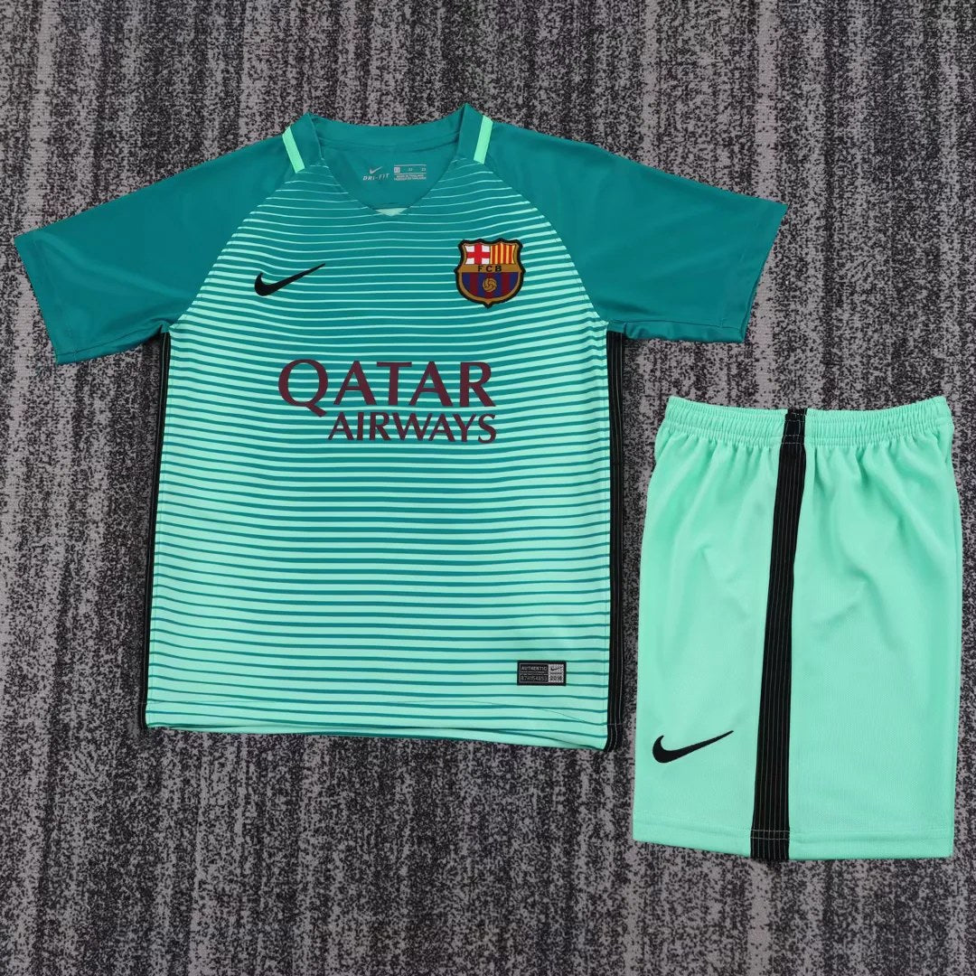 Retro Barcelona Away Kids Football Jersey 2016/2017