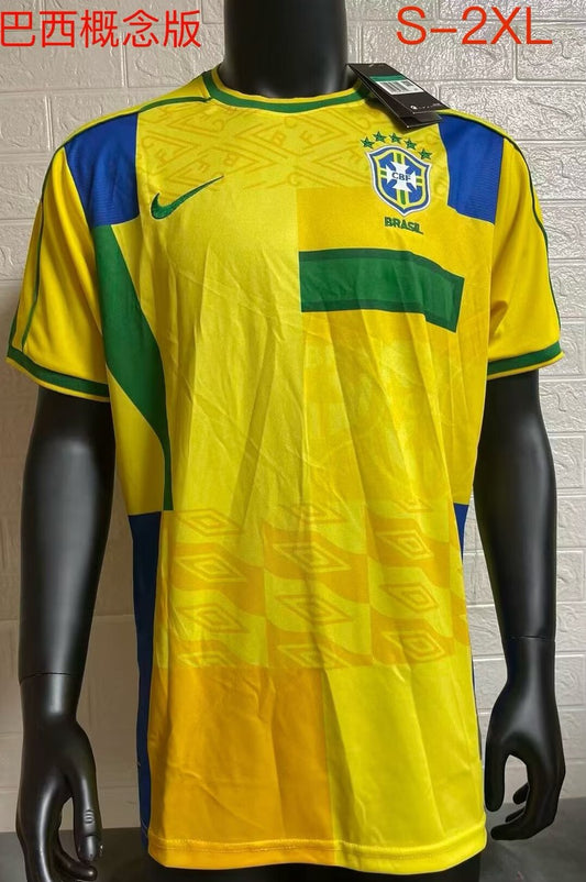 Retro Brazil Concept Version Football Jersey