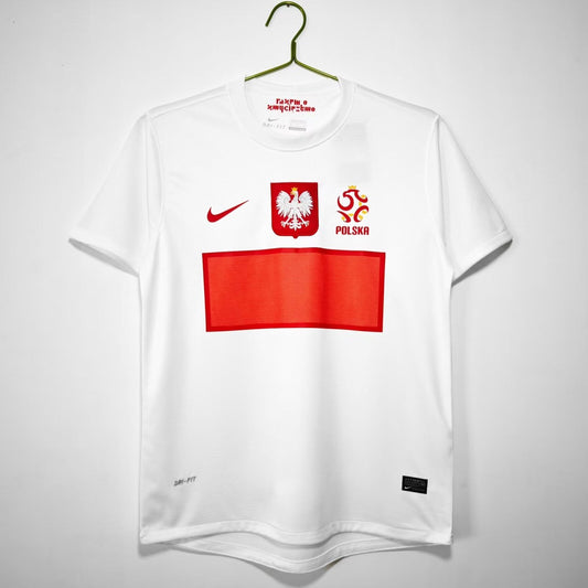 Retro Poland Home Fans Football Jersey 2012