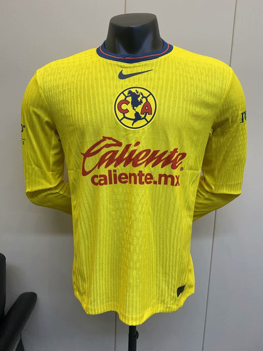 Club America Home Long Sleeves Player Football Jersey 2024/2025