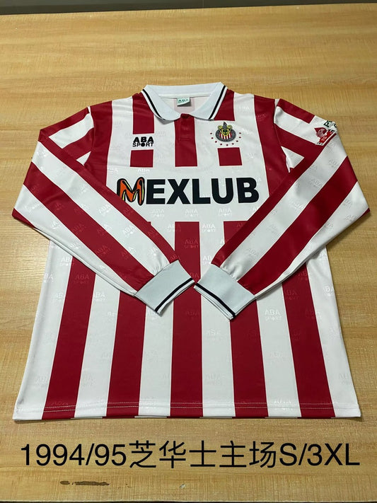 Retro Chivas (Guadalajara ) Long Home Football Jersey 1994/1995
