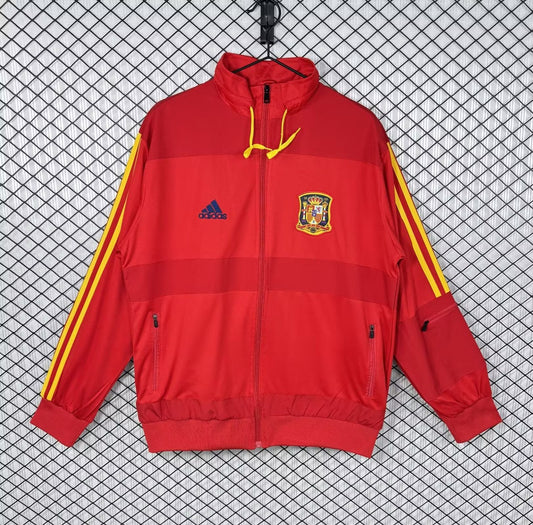 Retro Spain Windbreaker Red Football Jersey 2010