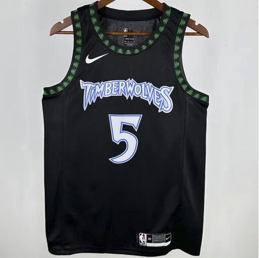 Timberwolves EDWARDS #5 Black Retro NBA Jerseys 2024/2025