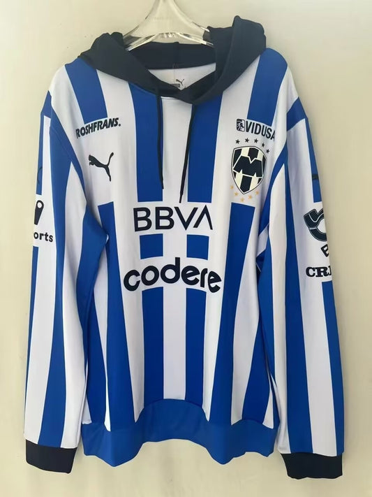 Monterrey Home Long Sleeve Hoodie Fans Football Jersey 2023/2024