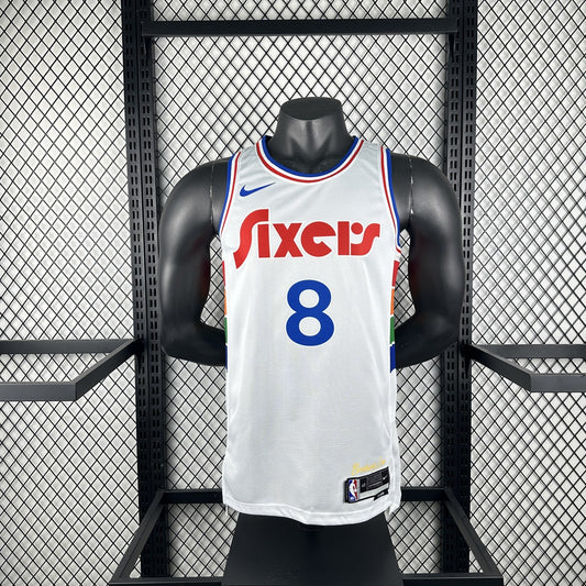 Philadelphia 76Ers City Edition #8 GEORGE NBA Jerseys 2025