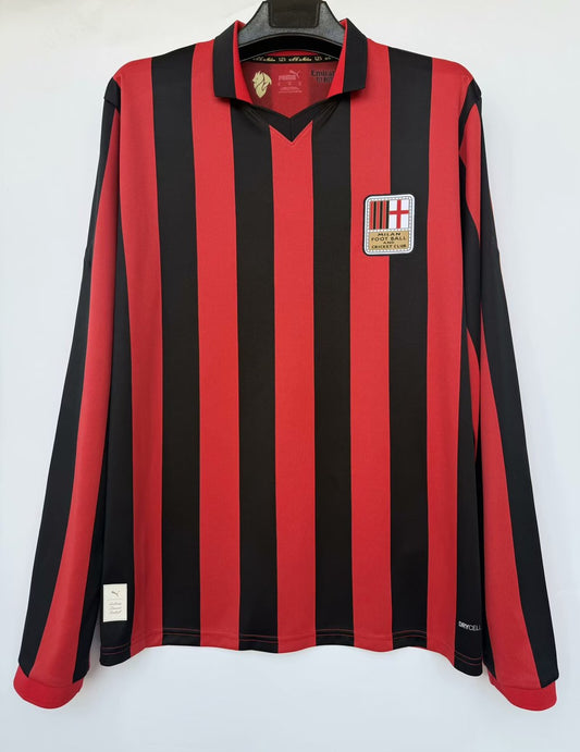AC Milan Anniversary 125 Year Long Sleeves Fans Football Jersey 2024/2025