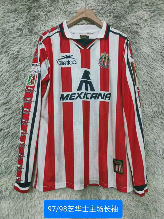 Retro Chivas (Guadalajara ) Long Home Football Jersey 1997/1998