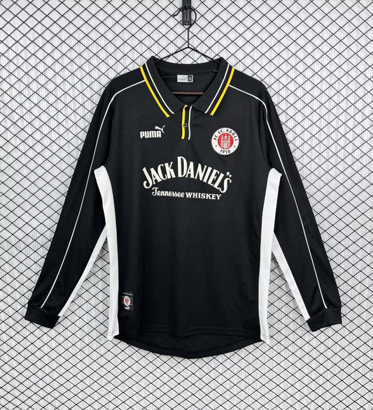 Retro St. Pauli Away Long Sleeve Fans Football Jersey 1999/2000