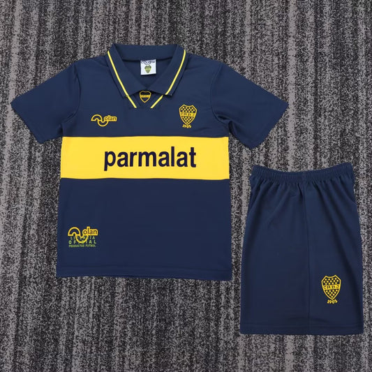 Retro Boca Juniors Home Kids Fans Football Jersey 1993/1995