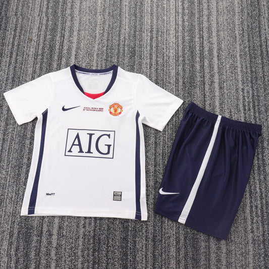 Retro Manchester United Away Kids 2008/2009