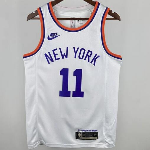 NY Knicks BRUNSON #11 White 75Th Retro NBA Jerseys 2024/2025