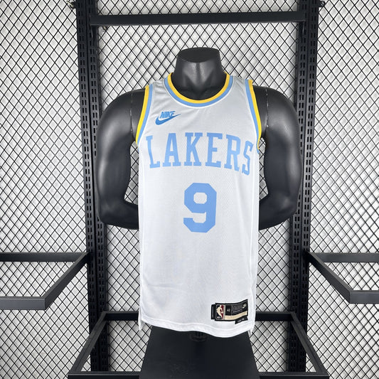 Retro Los Angeles Lakers White #9 JAMES JR. NBA Season Jerseys 2023