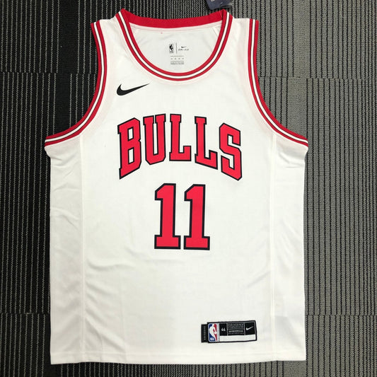 Chicago Bulls While #11 DEROZAN NBA Season Jerseys