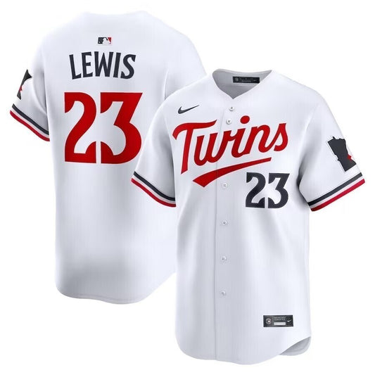 MLB TWINS White #23 LEWIS Baseball Jerseys