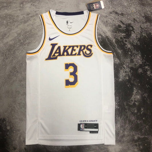 Los Angeles Lakers White #3 DAVIS NBA Season Jerseys 2023