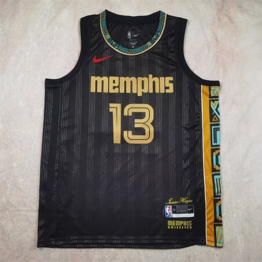 Memphis Grizzlies City Edition Black #13 JACKSON JR. NBA Jerseys 2021