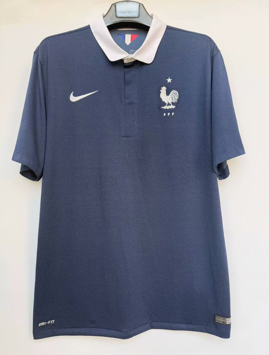 Retro France Home Football Jersey 2014
