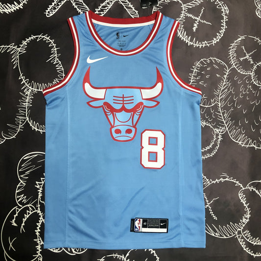 Chicago Bulls Blue #8 LAVINE NBA Season Jerseys