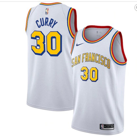 NBA Warriors 30 White New Season