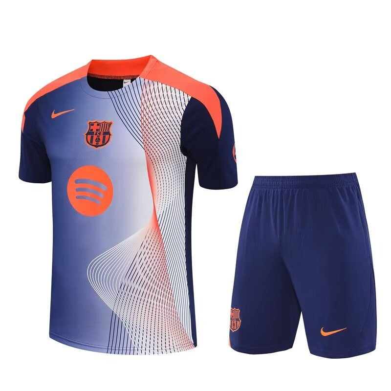 Barcelona Training Fans Kits Blue Football Jersey 2025/2026 (Kids And Man )