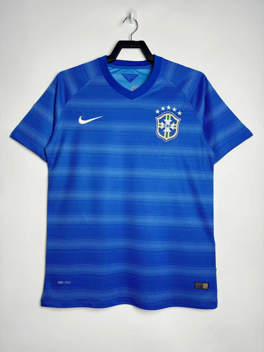 Retro Brazil Blue Football Jersey 2013/2014