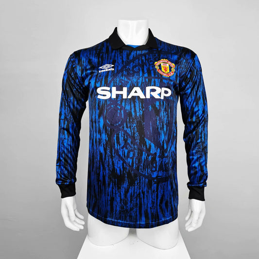 Retro 1993 Manchester United AWAY Long Sleeve Football Jersey