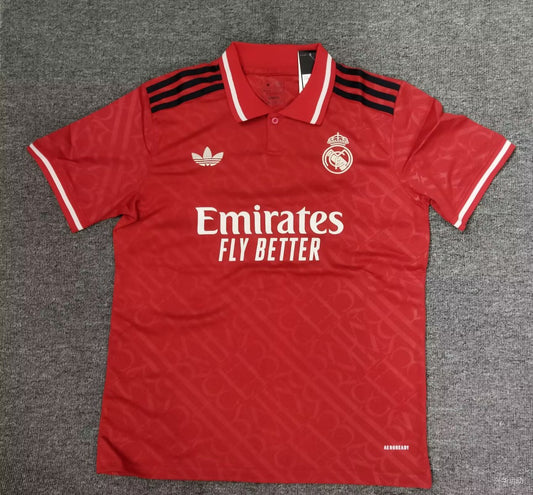 Real Madrid Third Away Red Fans Football Jersey 2024/2025