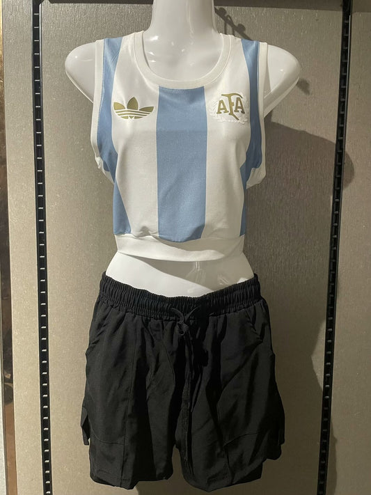 Argentina Home Women Vest Fans Football Jersey 2025/2026
