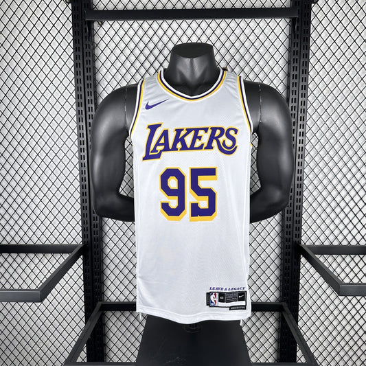 Los Angeles Lakers White #95 TOSCANO NBA Season Jerseys 2023