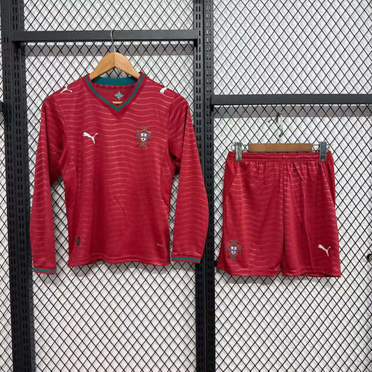Portugal Home Long Sleeve Kids Football Jersey 2026/2027