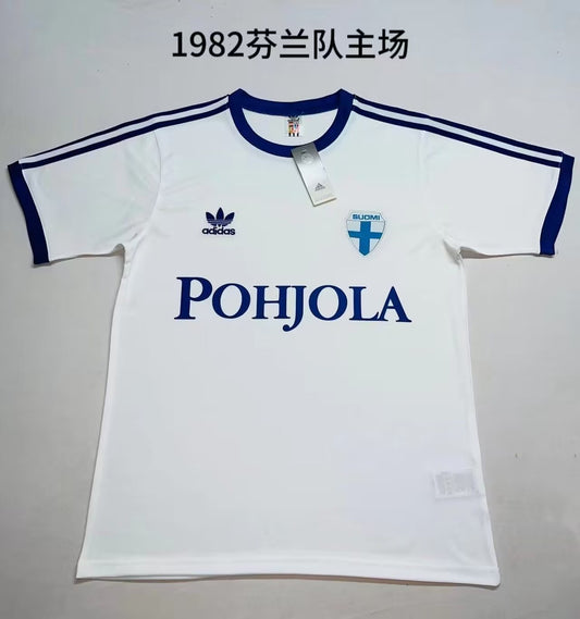 Retro Finland Home Football Jersey 1982