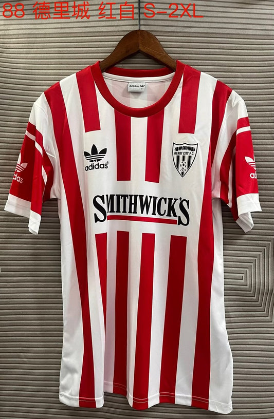 Retro Derry City Home Fans Football Jersey 1988