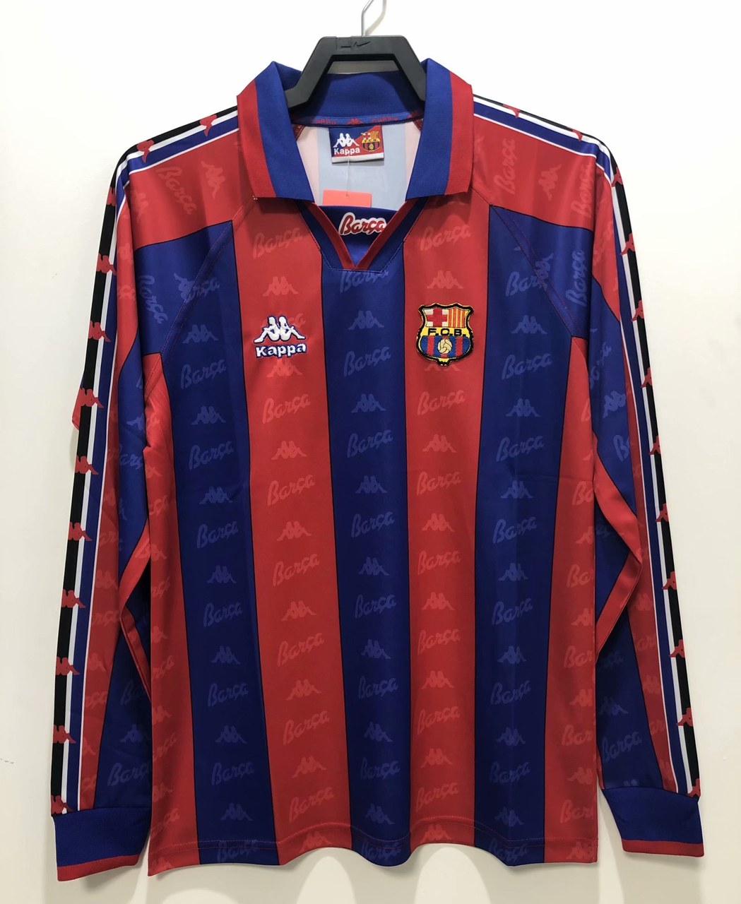 Retro Barcelona Stadium Long Sleeve Football Jersey 1996/1997