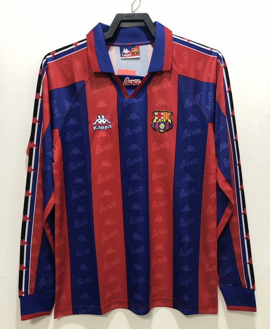 Retro Barcelona Stadium Long Sleeve Football Jersey 1996/1997