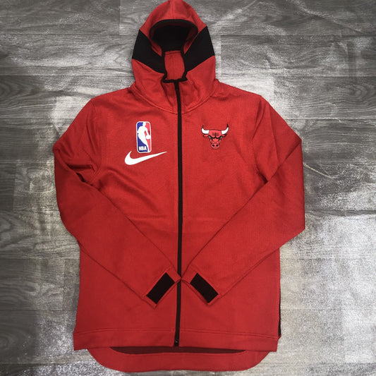 NBA Bulls' Warm-up With Hooded Zipper Jacket With Chip