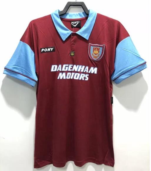 Retro West Ham United 100Th Anniversary Fans Football Jersey