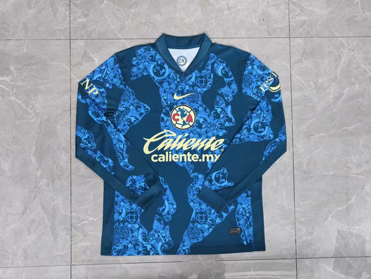 Club America Away Long Sleeves Fans Football Jersey 2024/2025