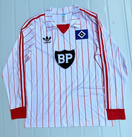 Retro Hamburger SV Home Long Fans Football Jersey 1982/1983
