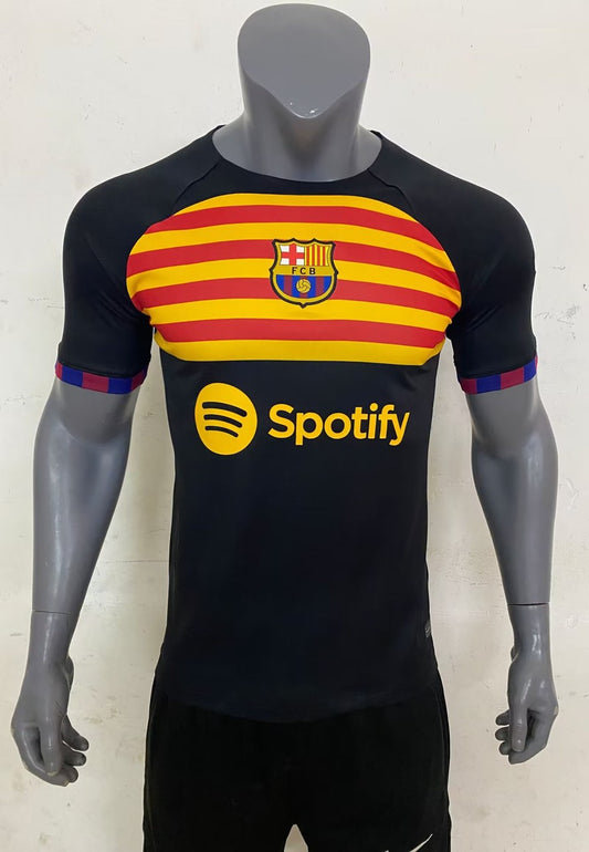 Barcelona Trianing Black Fan Football Jersey 2023/2024