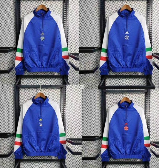 Italy Real Madrid Juventus Arsenal Manchester United Flamengo Bayern Munich Sao Paulo Half Windbreaker 2025/2026